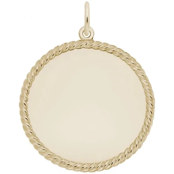 Rembrandt Large Rope Disc Charm