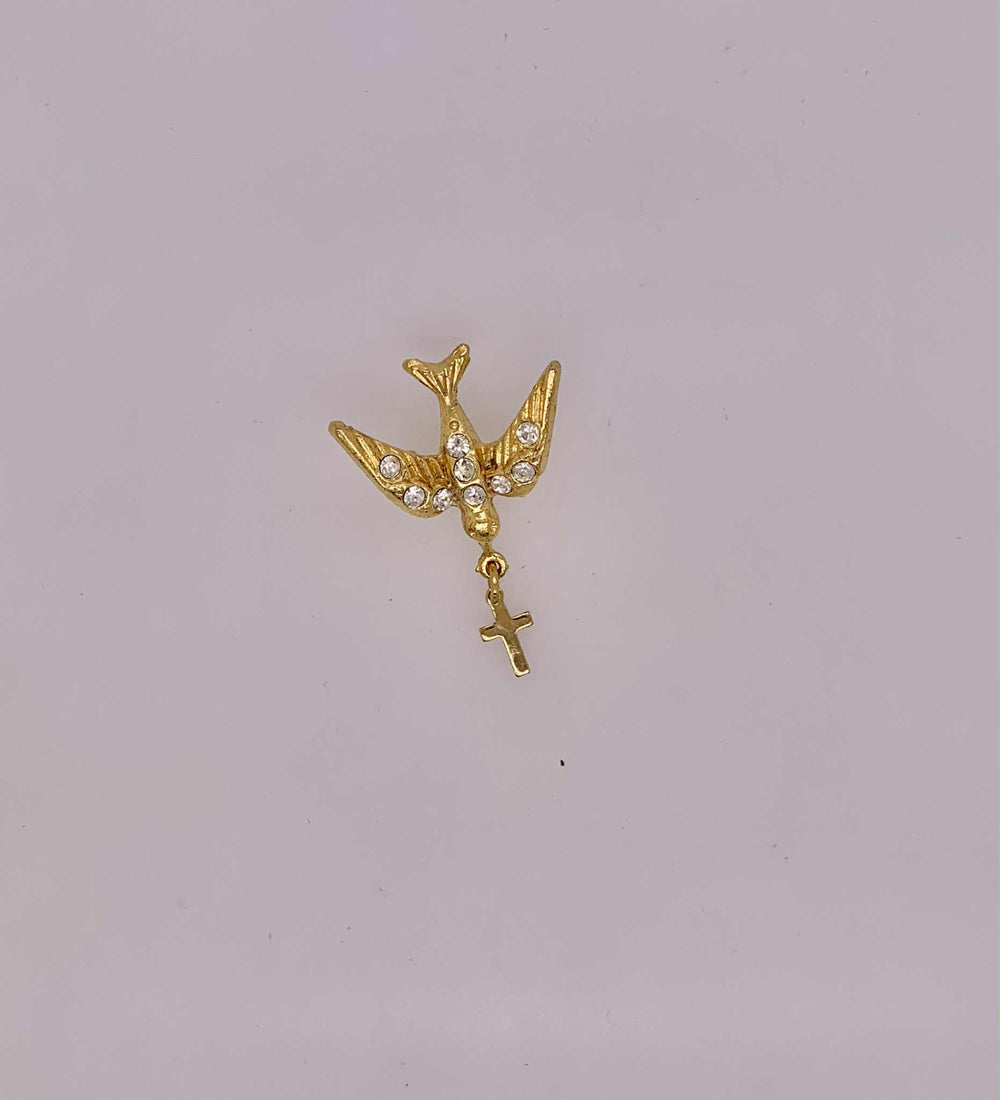 Estate Gold Fill Dove Lapel Pin