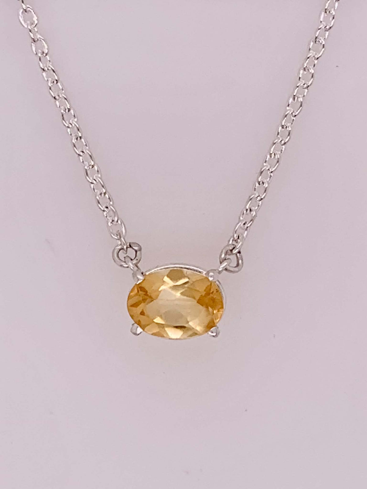 Sterling Silver Citrine Necklace
