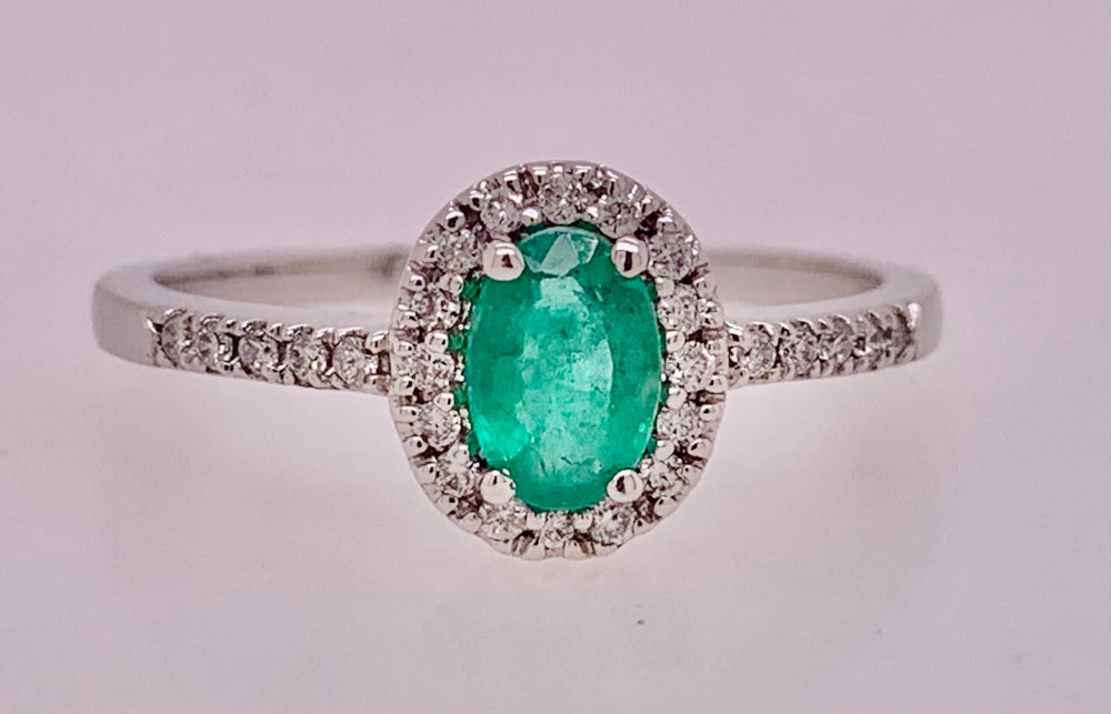 Emerald & Diamond Ring