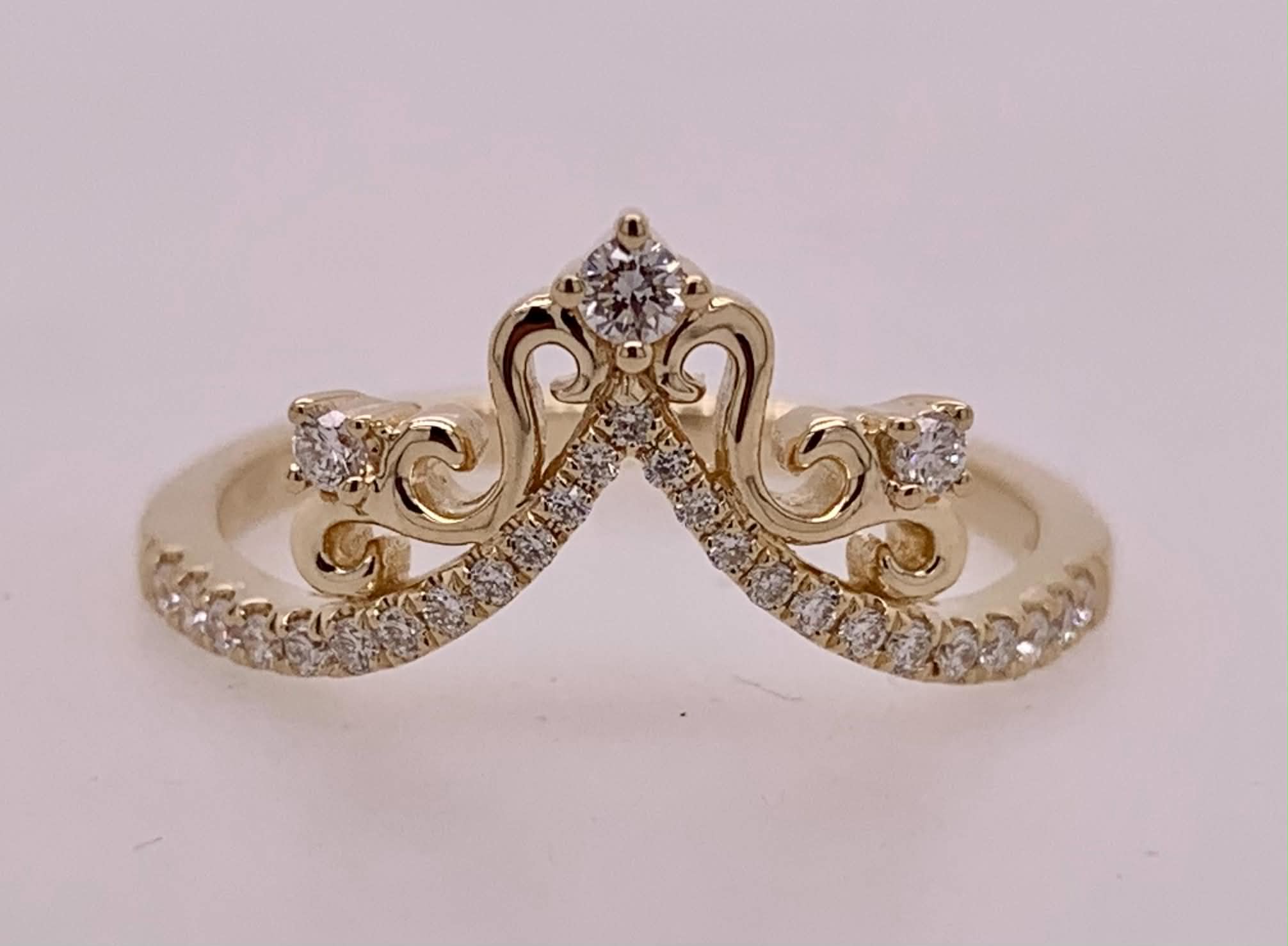 14K Diamond Ring Wrap