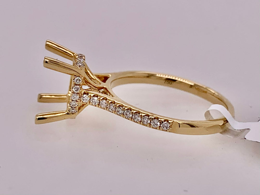 18K Diamond Semi-Mount