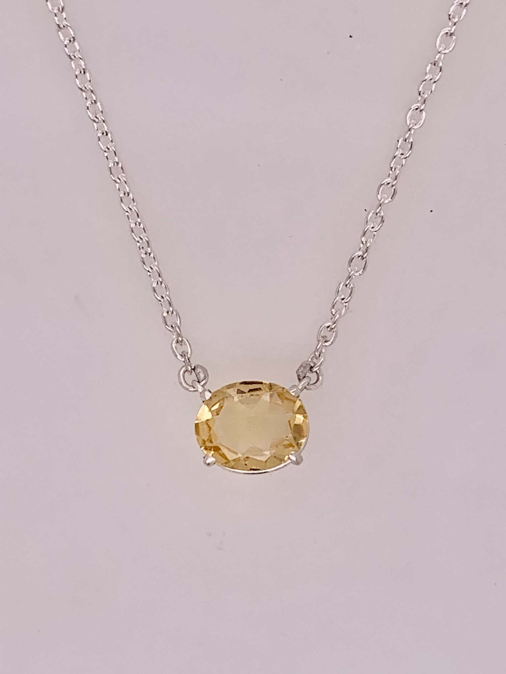 Sterling Silver Citrine Necklace