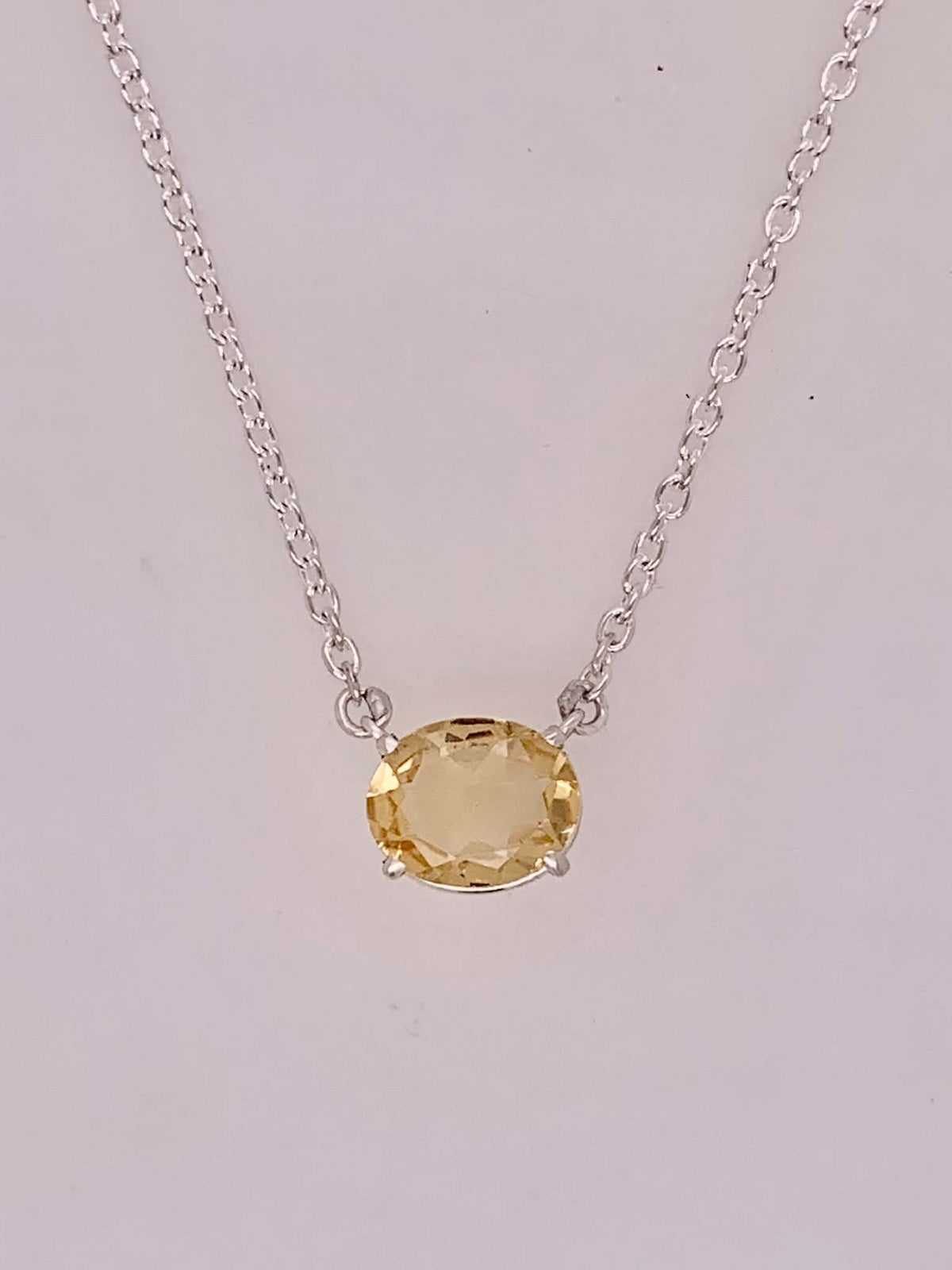 Sterling Silver Citrine Necklace