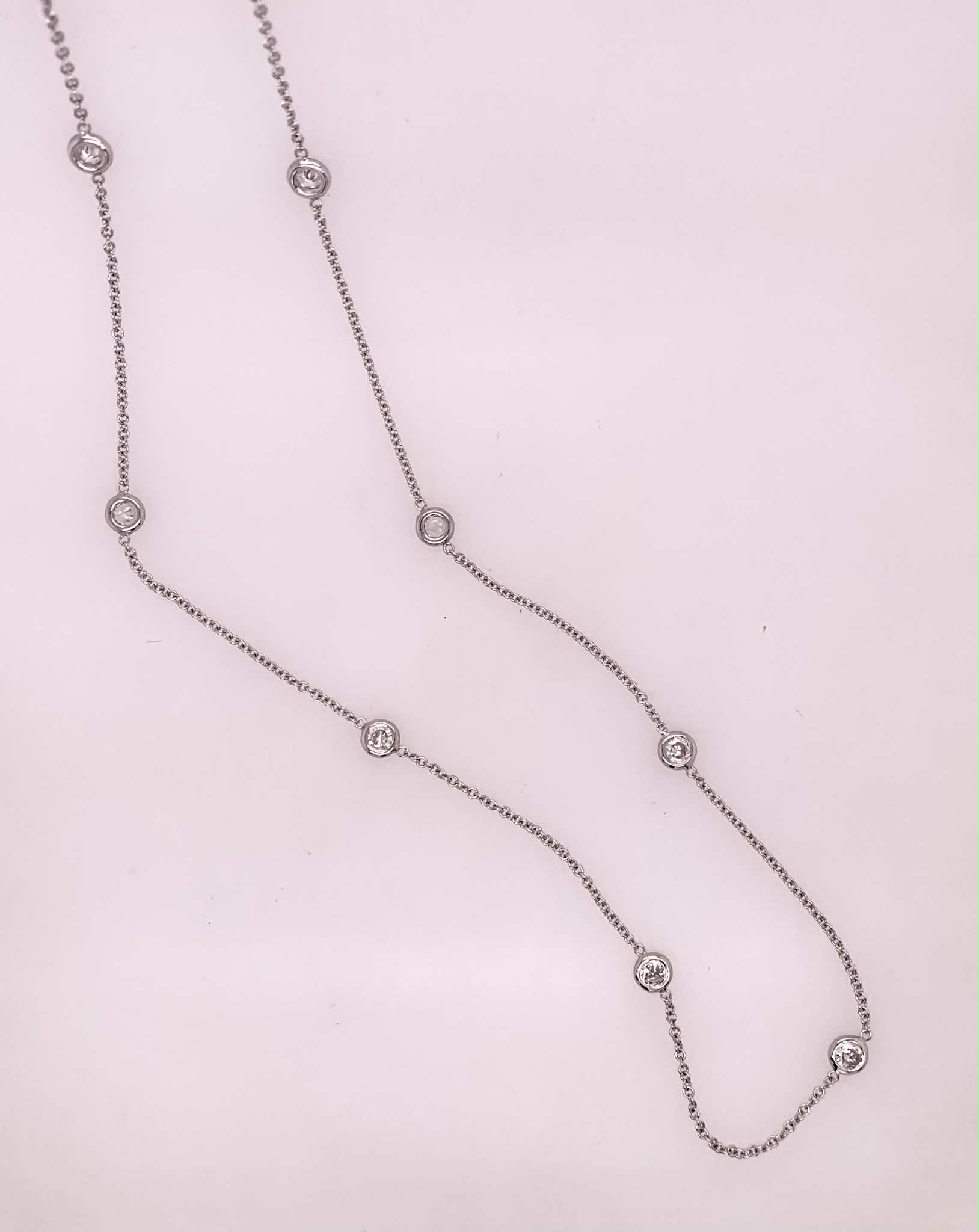 14K Diamonds by the Yard Necklace