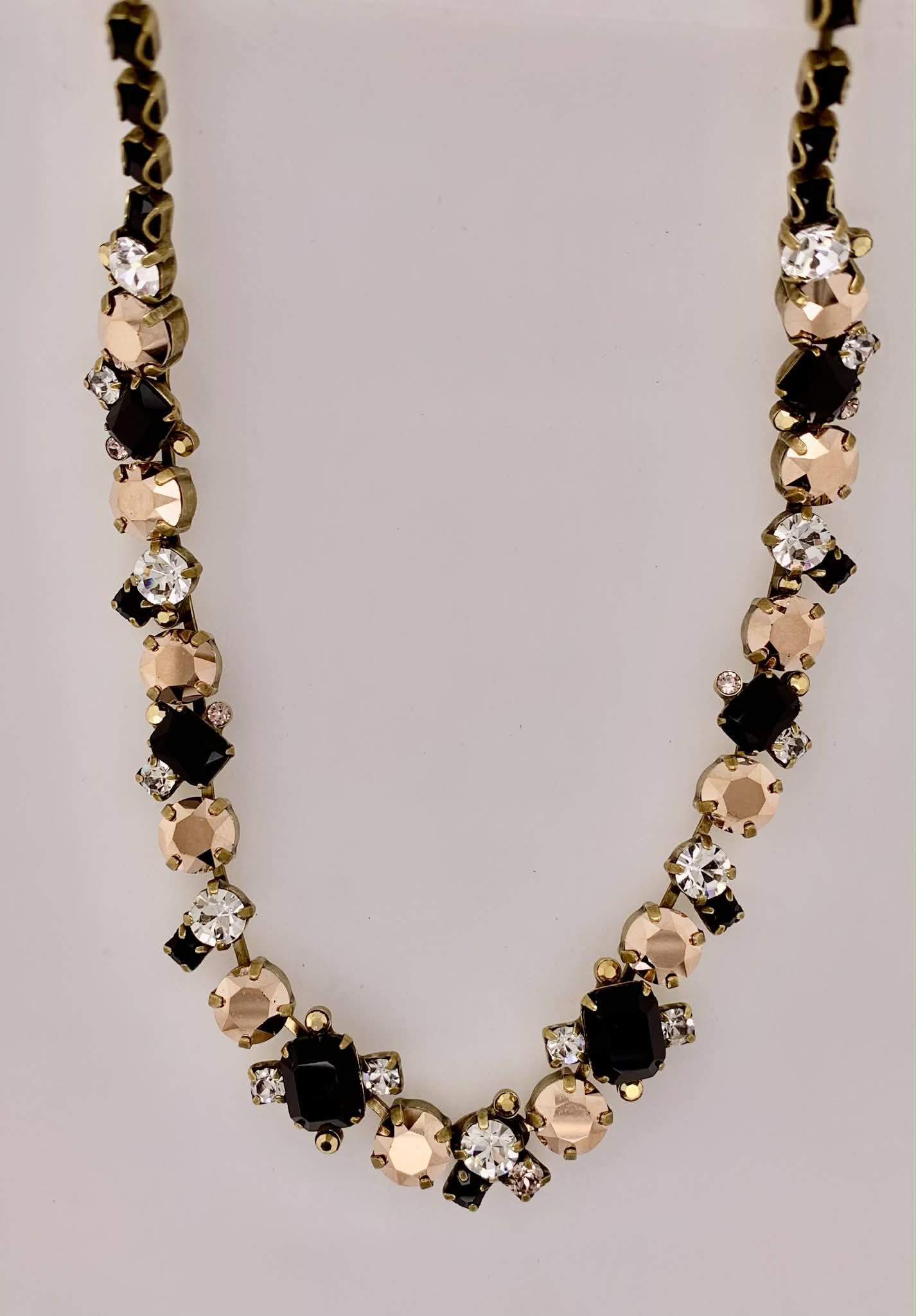 Glittering Multi-cut Crystal Necklace