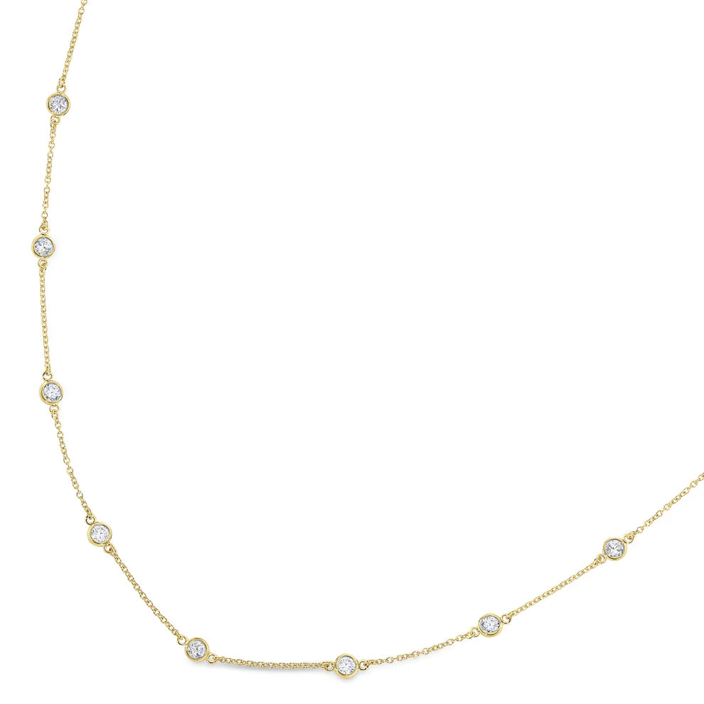 Gold Vermeil Station Necklace