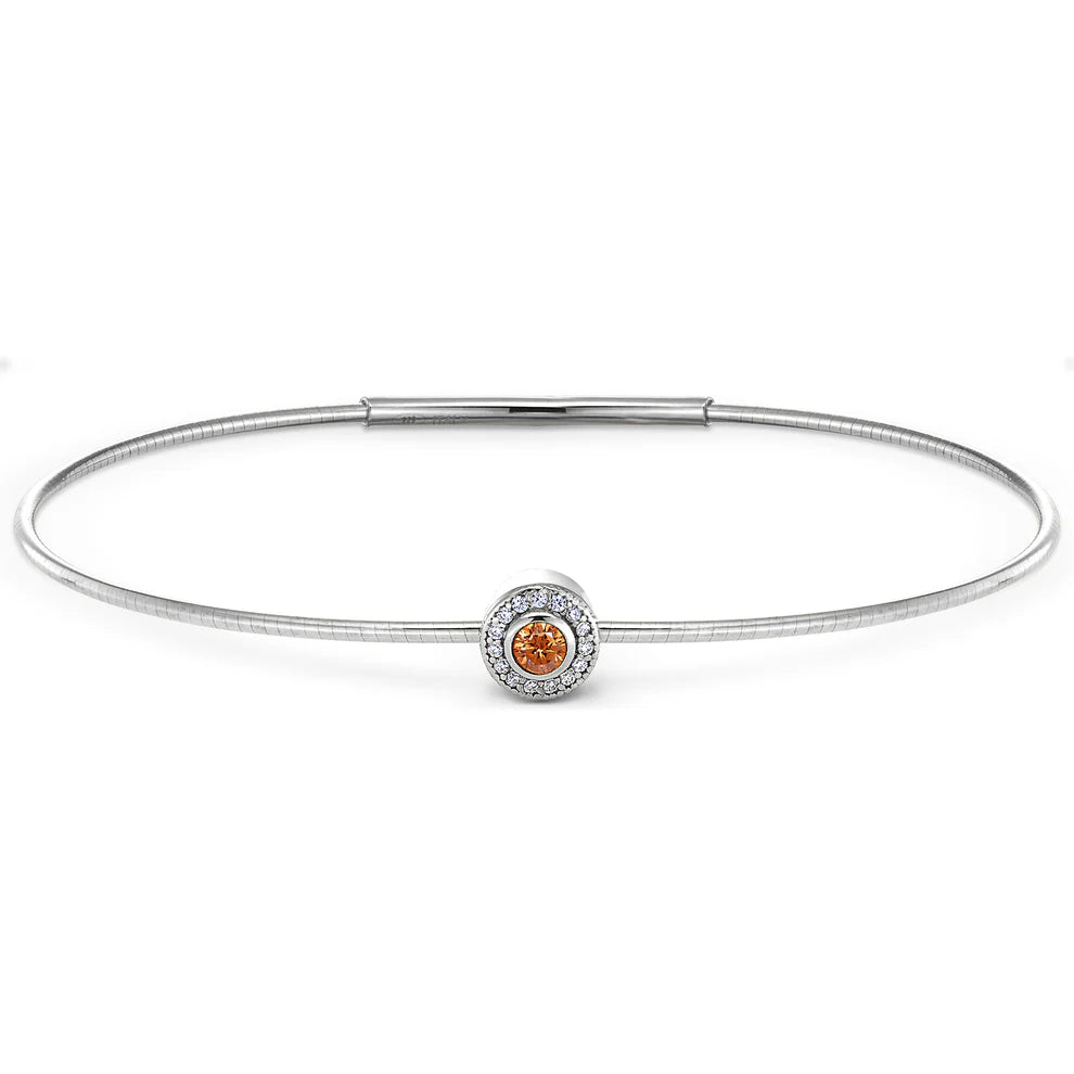 Sterling Silver November Birthstone Bracelet