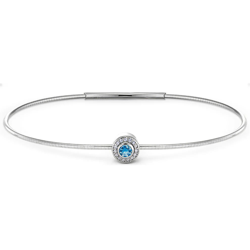 Sterling Silver December Birthstone Bracelet