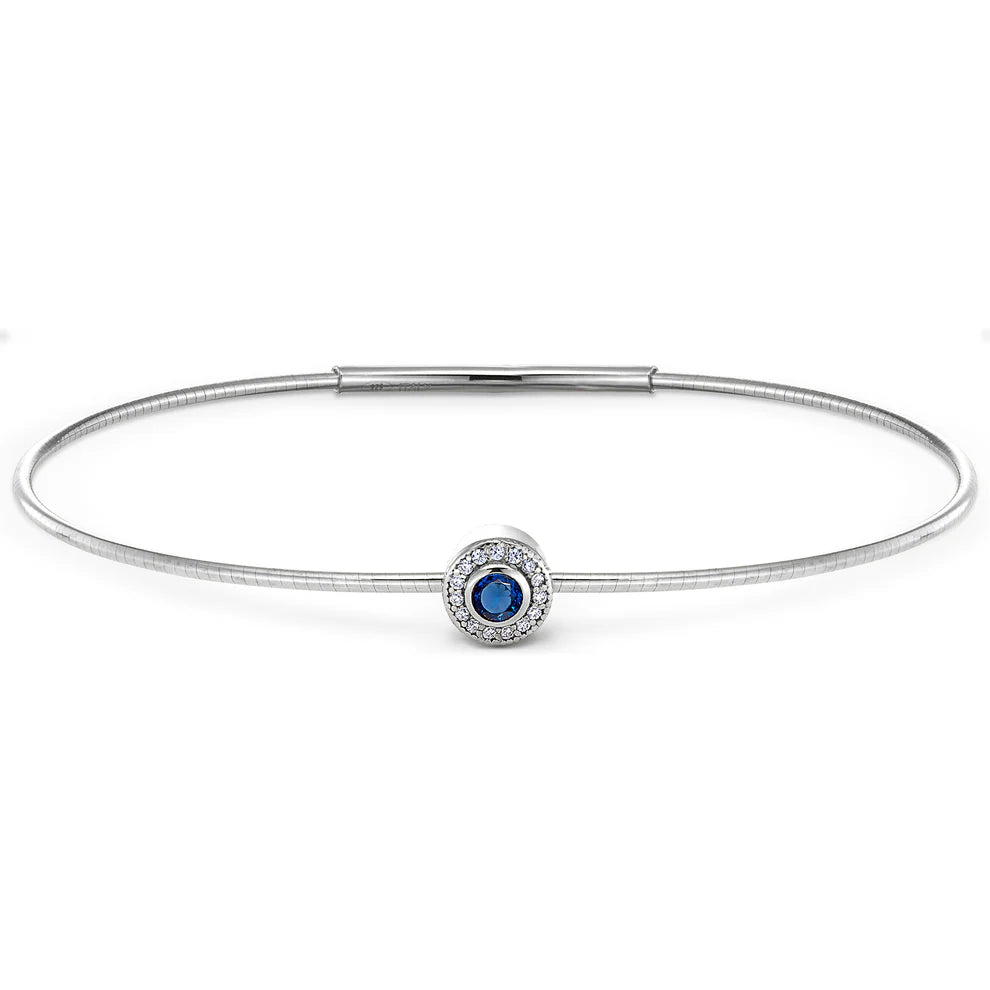 Sterling Silver September Birthstone Bracelet