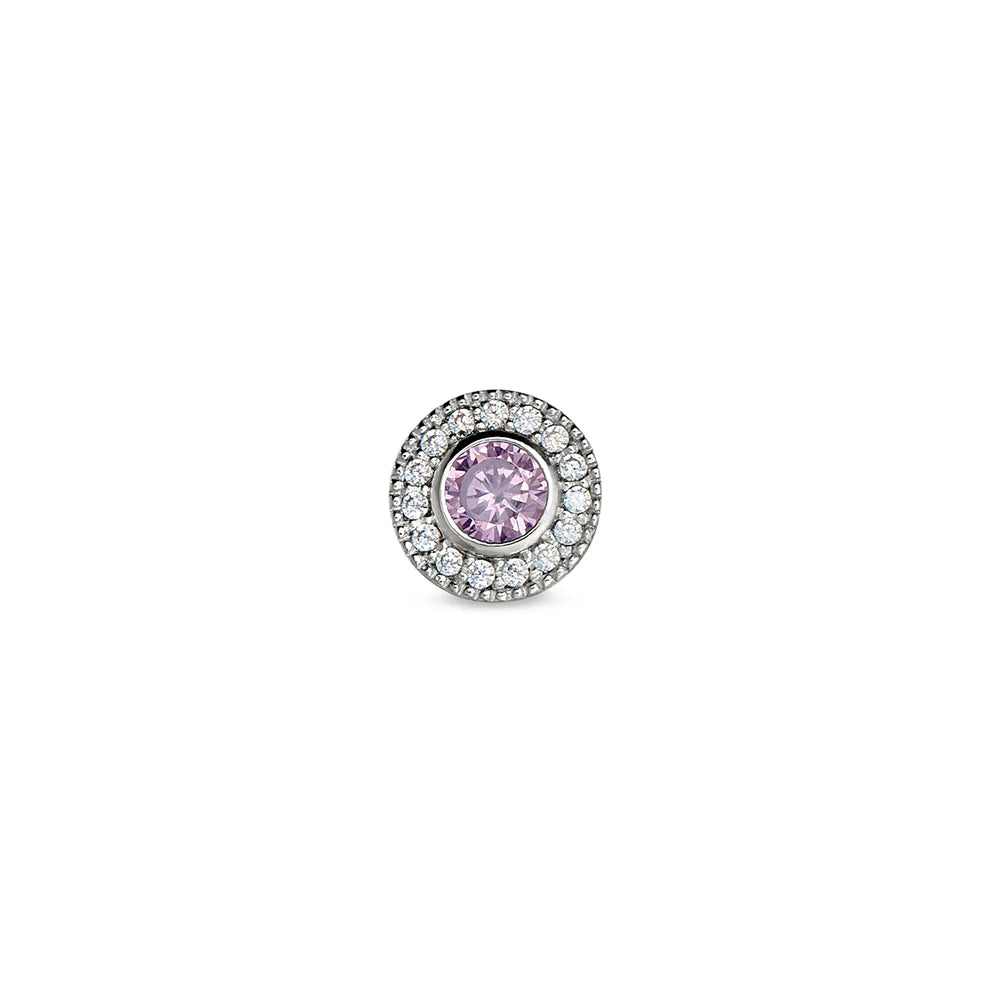 Sterling Silver October Birthstone Charm