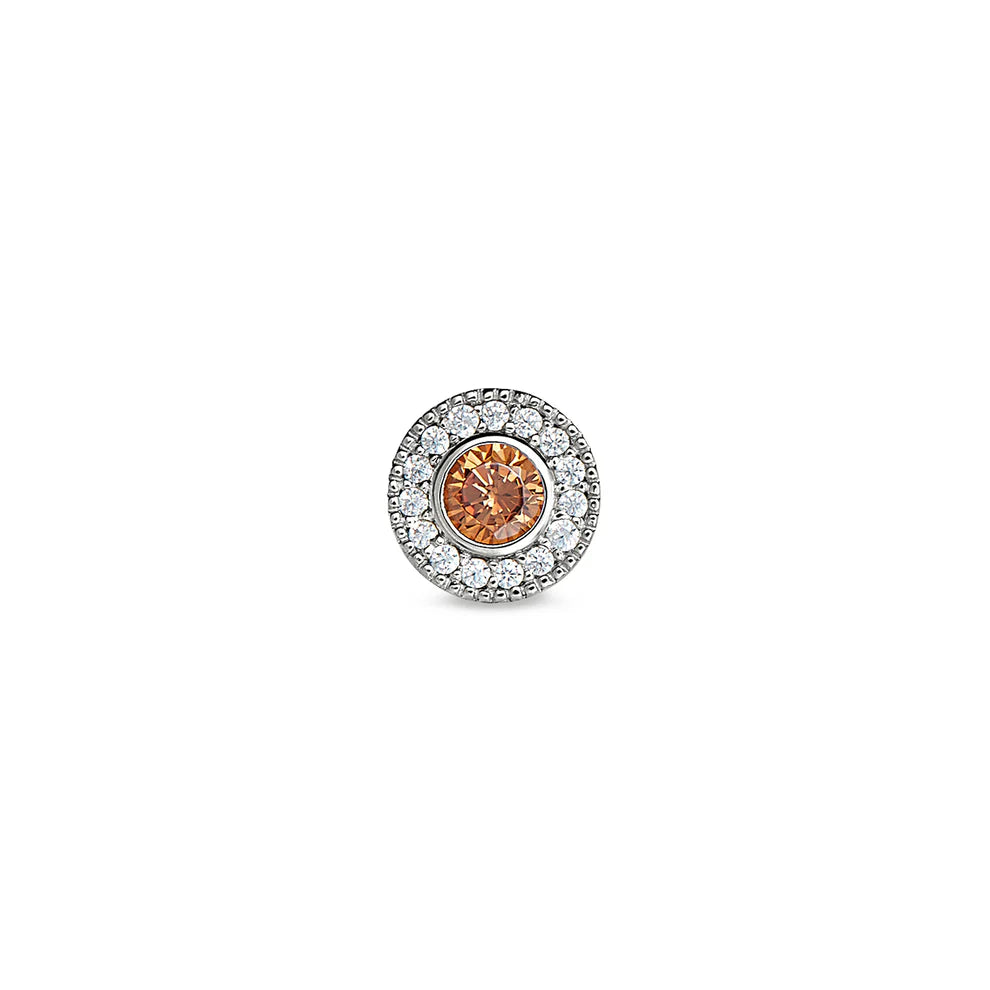 Sterling Silver November Birthstone Charm