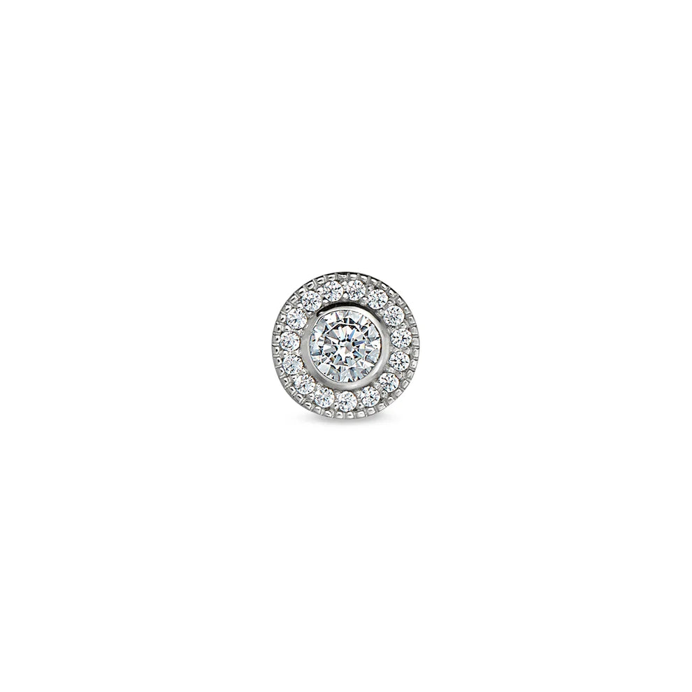 Sterling Silver April Birthstone Charm