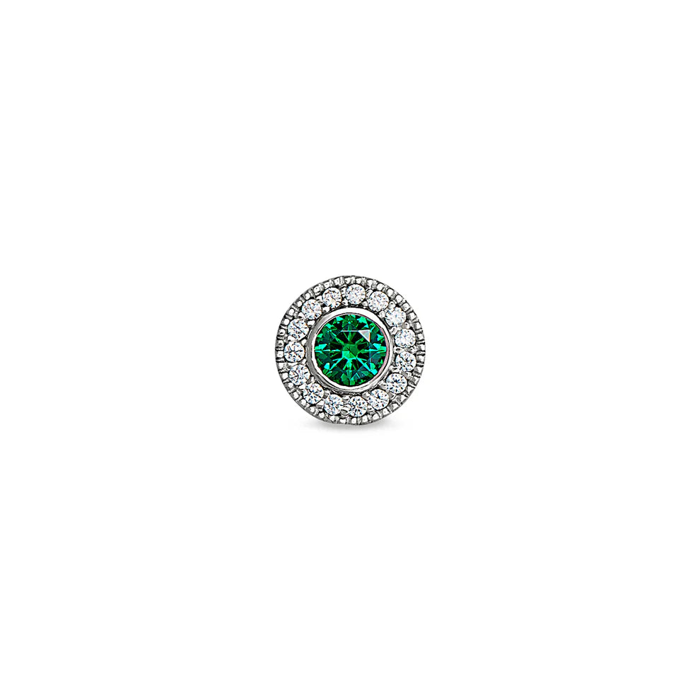 Sterling Silver May Birthstone Charm