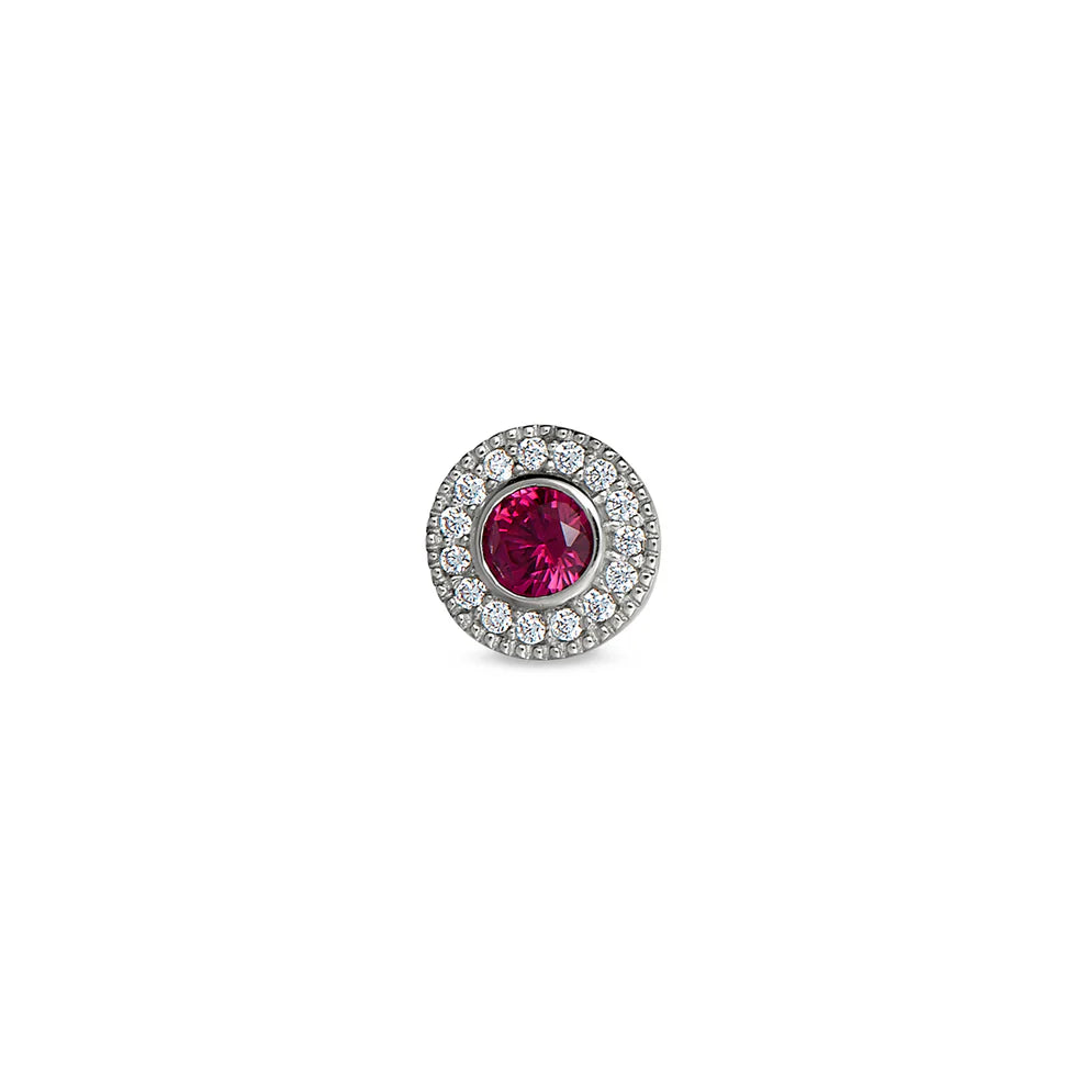 Sterling Silver July Birthstone Charm