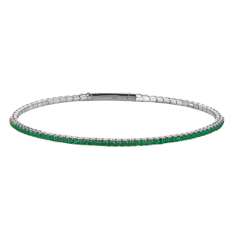 Sterling Silver Flexible Bangle Bracelet