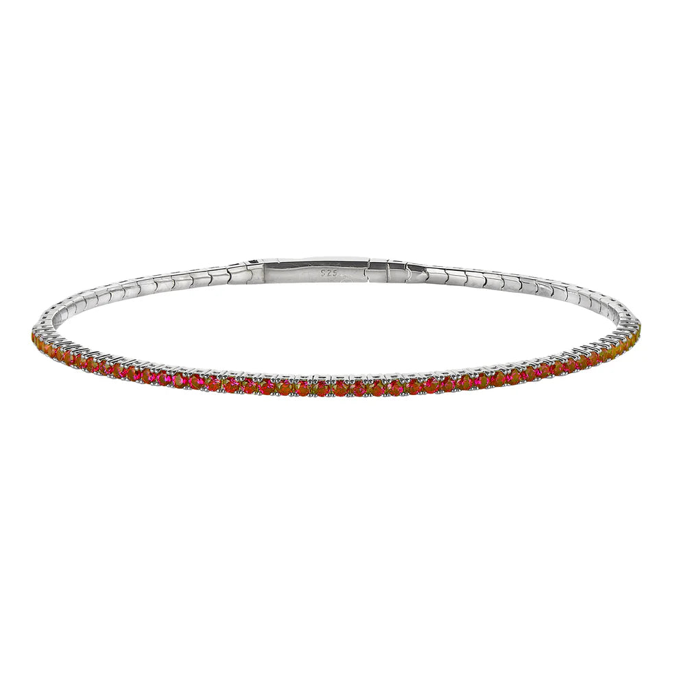 Sterling Silver Flexible Bangle Bracelet