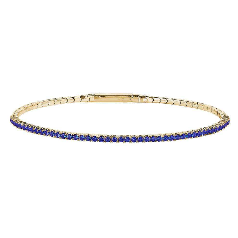 Gold Vermeil Flexible Bangle Bracelet