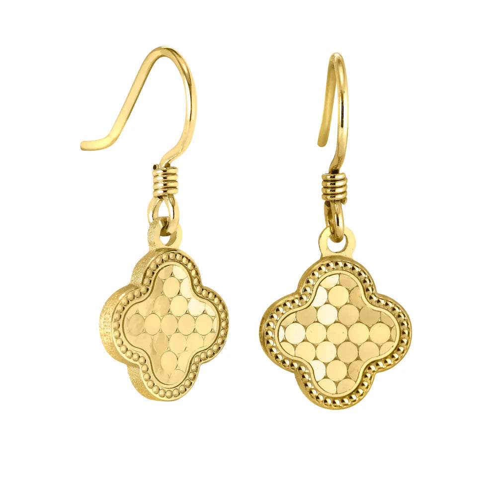 Gold Vermeil Clover Earrings