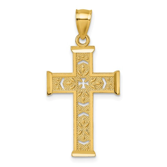 14K Cross Pendant
