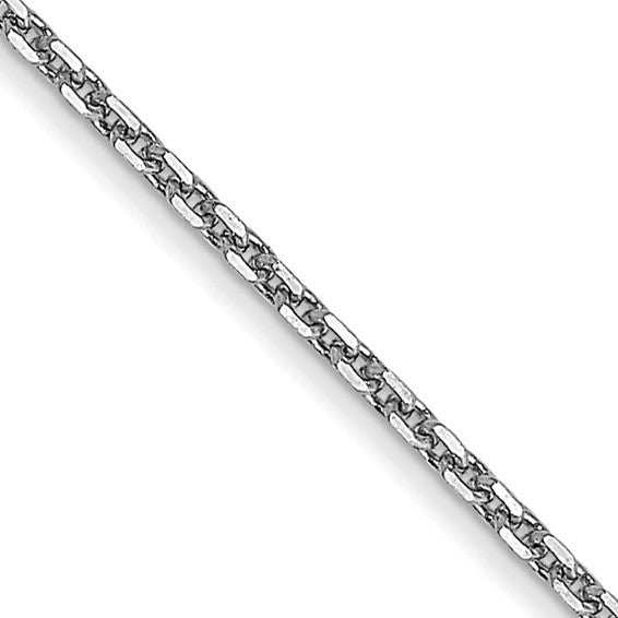 14K White Gold Cable Chain