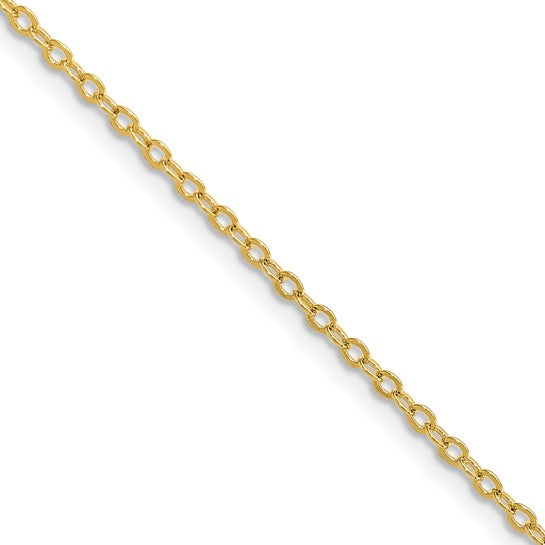 Chisel Gold-tone 1.70mm Plated 24 inch Rolo Chain