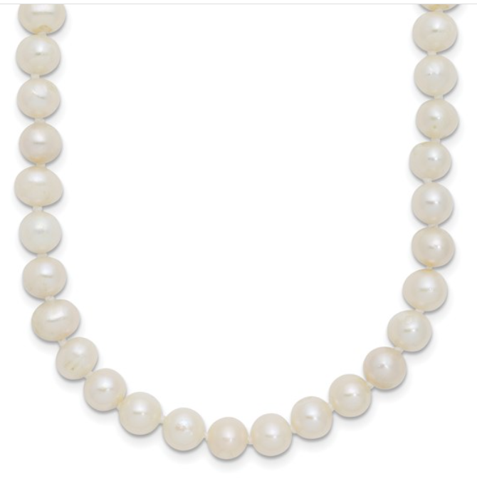 Sterling Freshwater Cultured Pearl Necklace