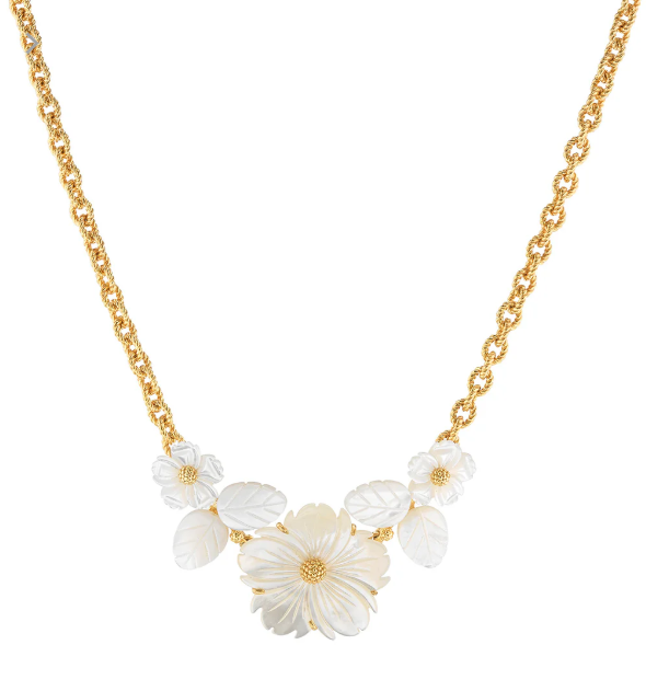 Mermaid Garden Bouquet Necklace - MOP