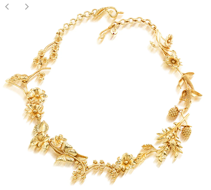 Meadow Wildflower Necklace - Gold
