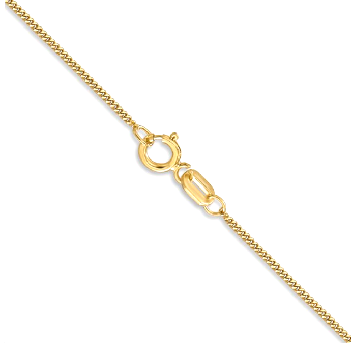 14K Curb Pendant Chain