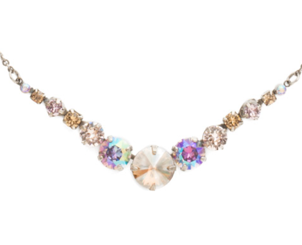 Delicate Round Tennis Necklace