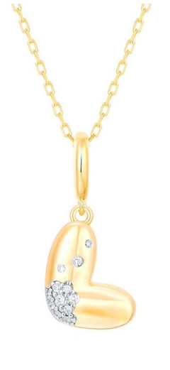 14K Bubble Letter Charm-L