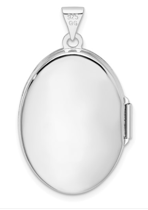Sterling Silver Scroll Design Locket