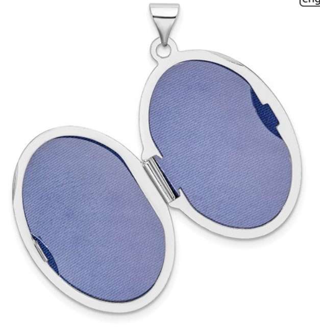 Sterling Silver Scroll Design Locket