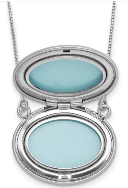 Sterling Silver Stationed Filigree Locket