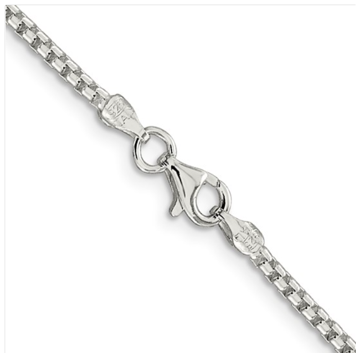 Sterling Silver Round Box Chain