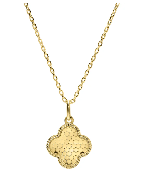 Gold Vermeil Clover Station Necklace