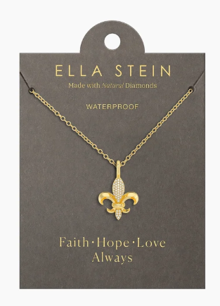 Ella Stein Fleur de Lys Pendant Necklace