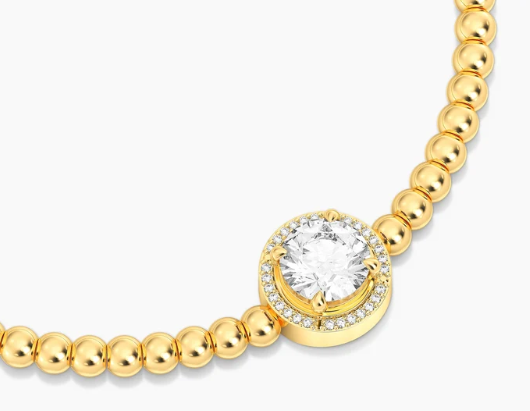 Ella Stein April Birthstone Bead Bracelet