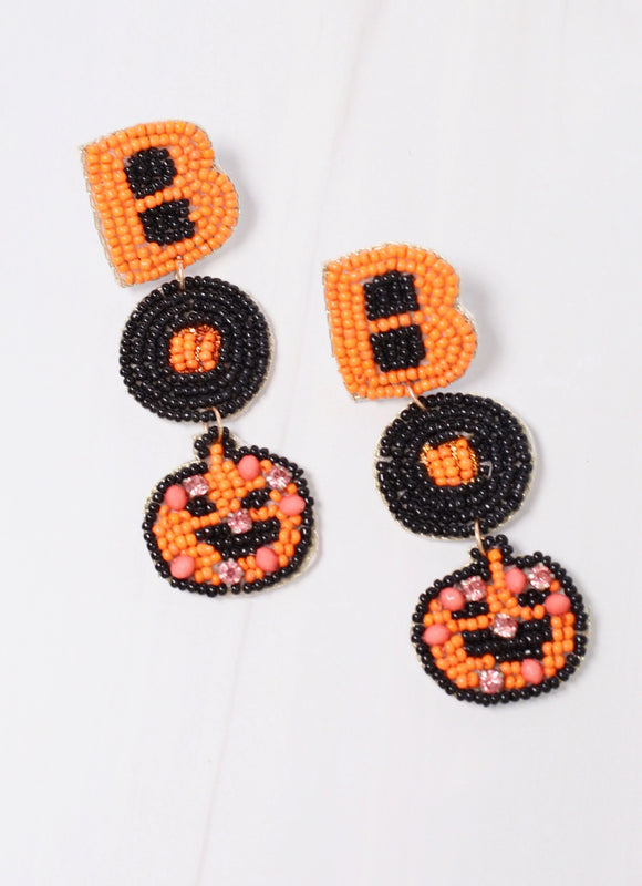 Boo Pumpkin Earring