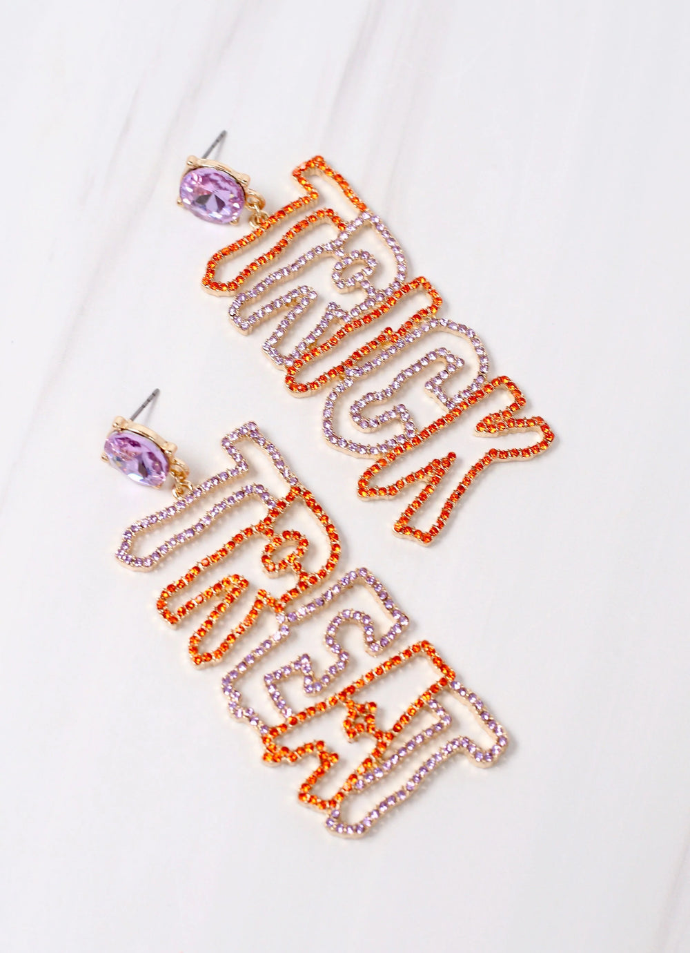 CZ Trick or Treat Earring