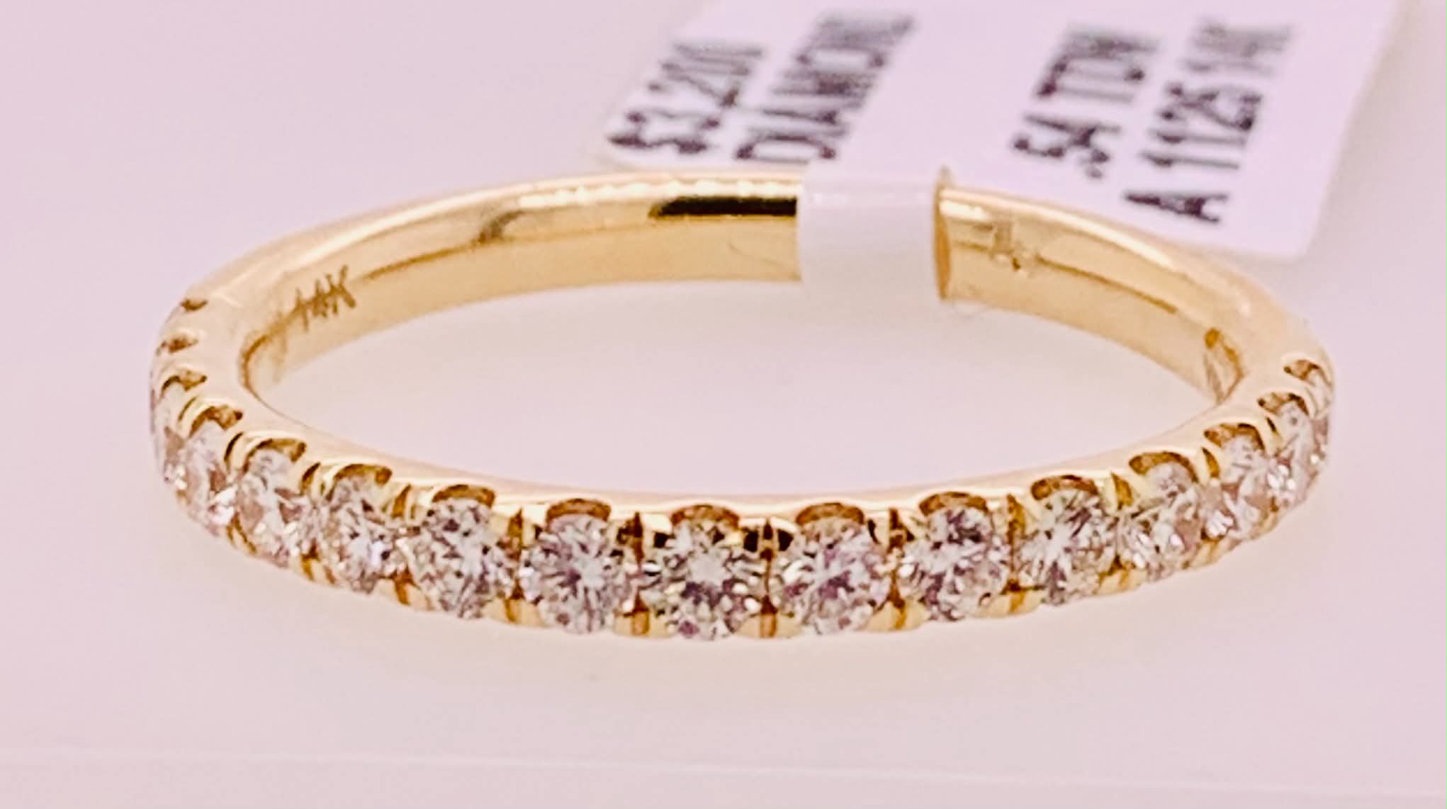 14K Diamond Anniversary Band