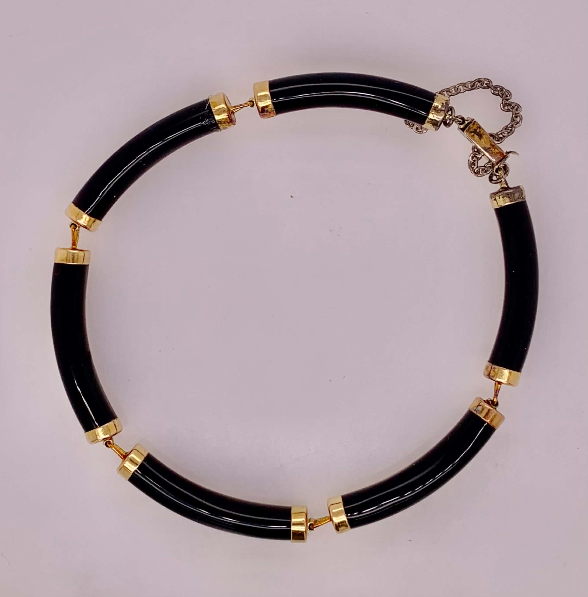 14K Black Onyx Estate Bracelet