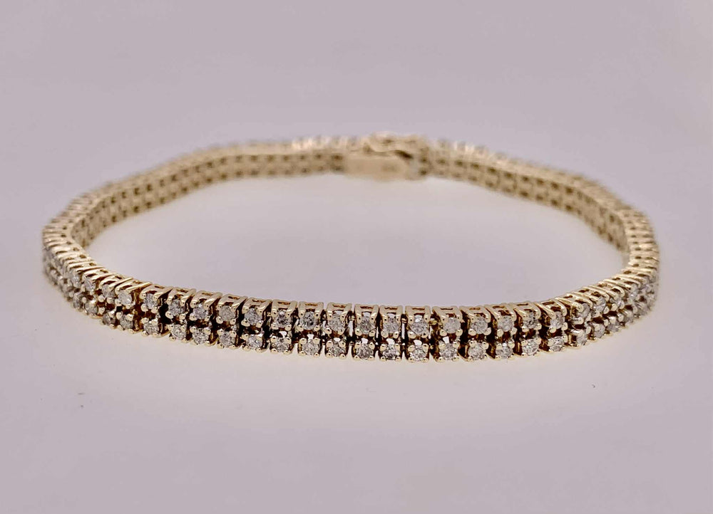 14K Estate Diamond Bracelet