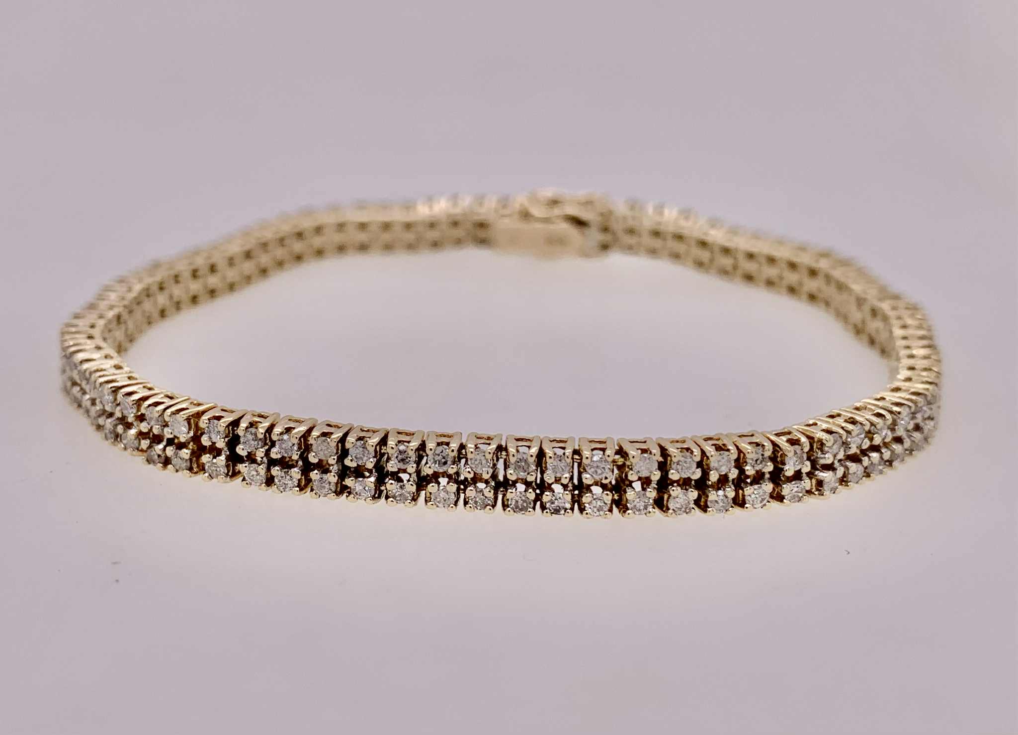 14K Estate Diamond Bracelet