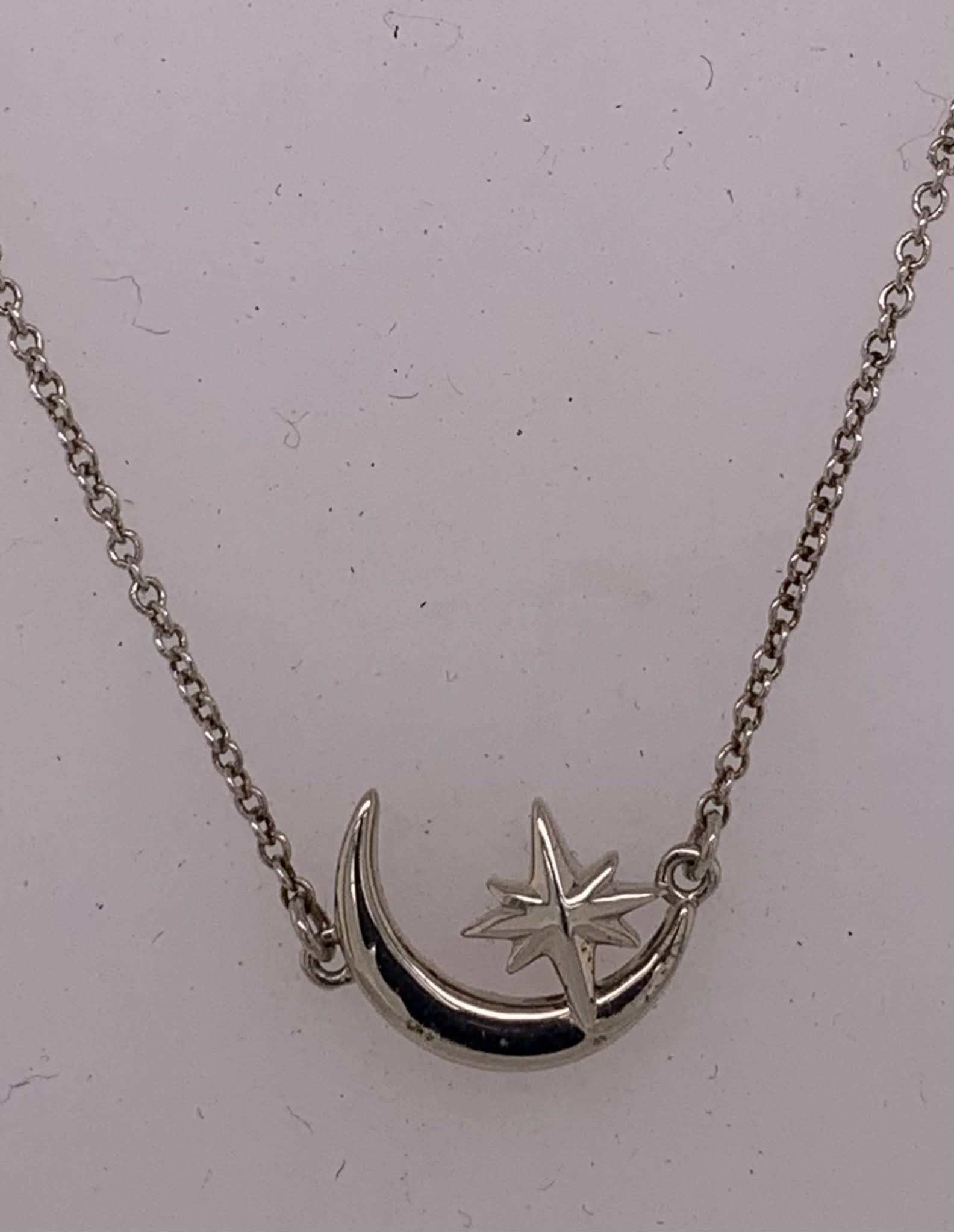 Sterling Moon/Star Necklace