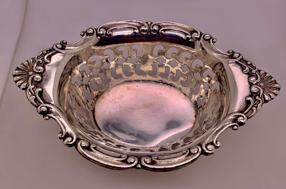 Estate Sterling Silver Nut Dish