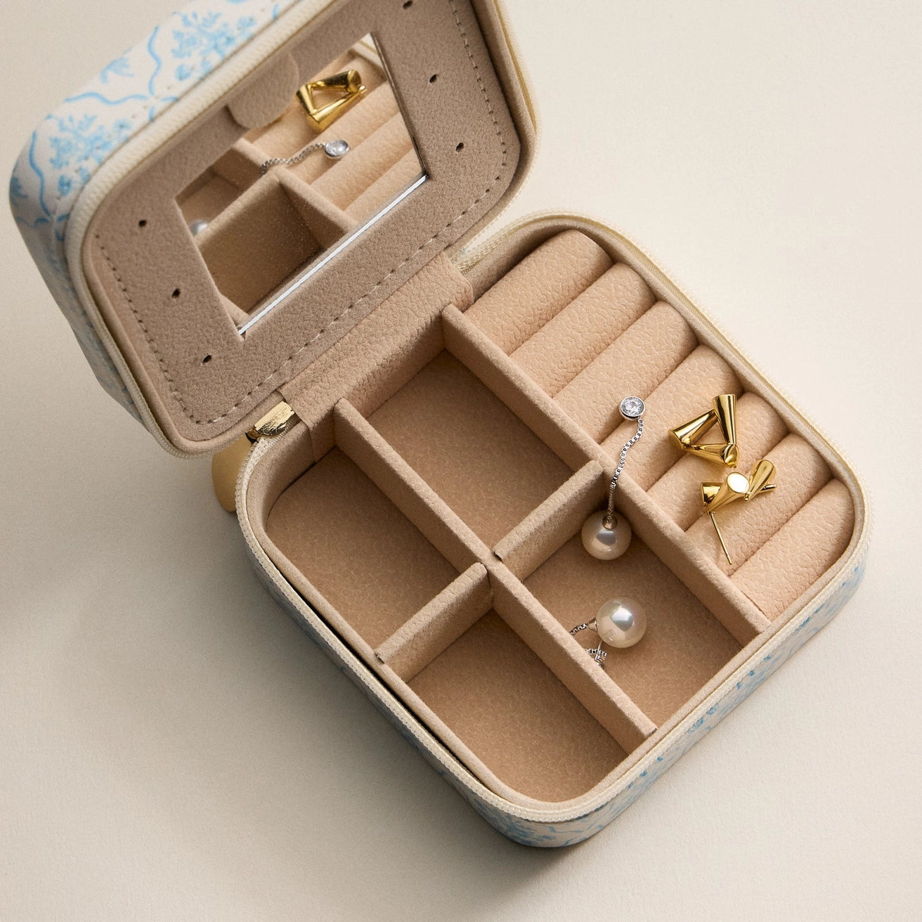 Floral Jewelry Travel Case