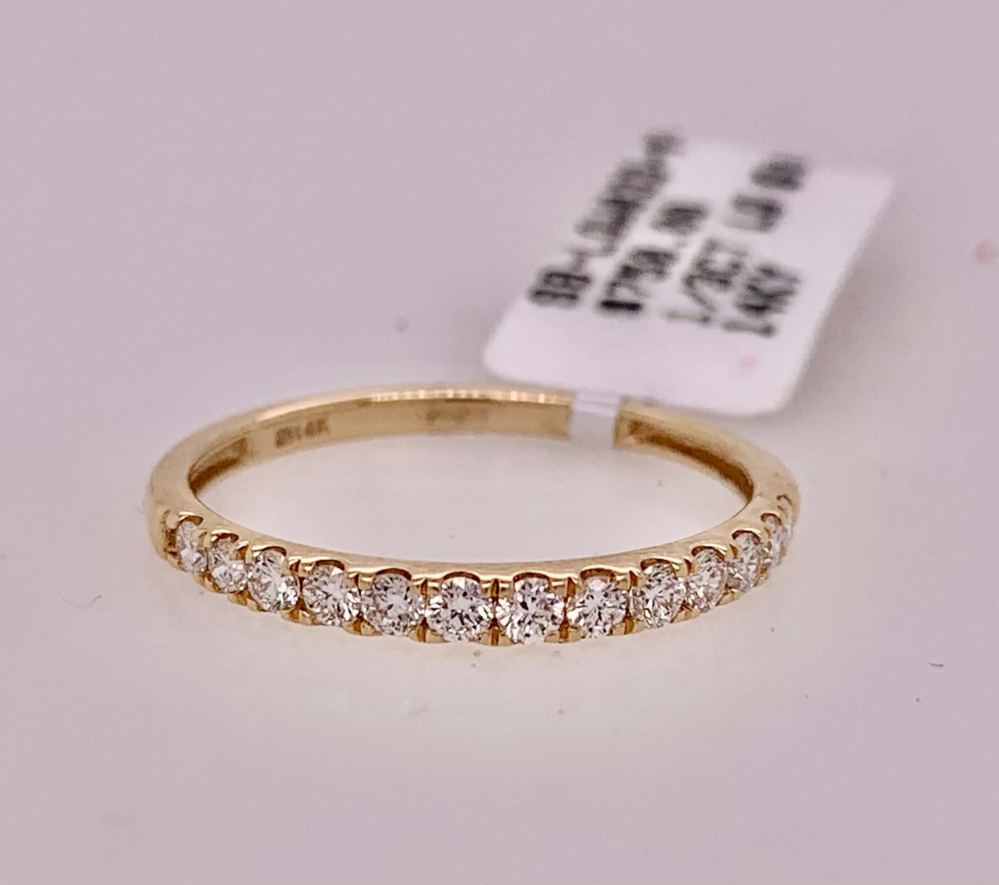 14K LAB Diamond Band