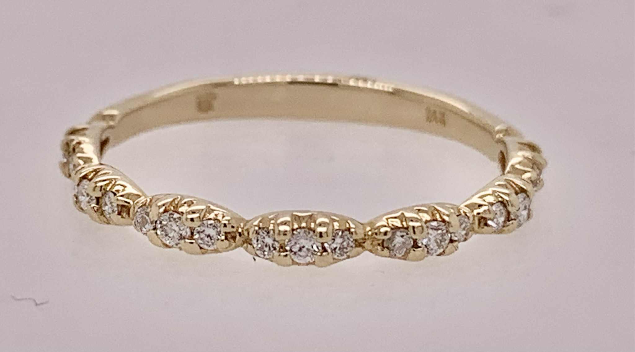 14K Diamond Band